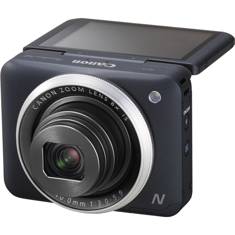 Canon PowerShot N2 Digital Camera 16.1MP 8x Optical Zoom Tiltable Screen – Black