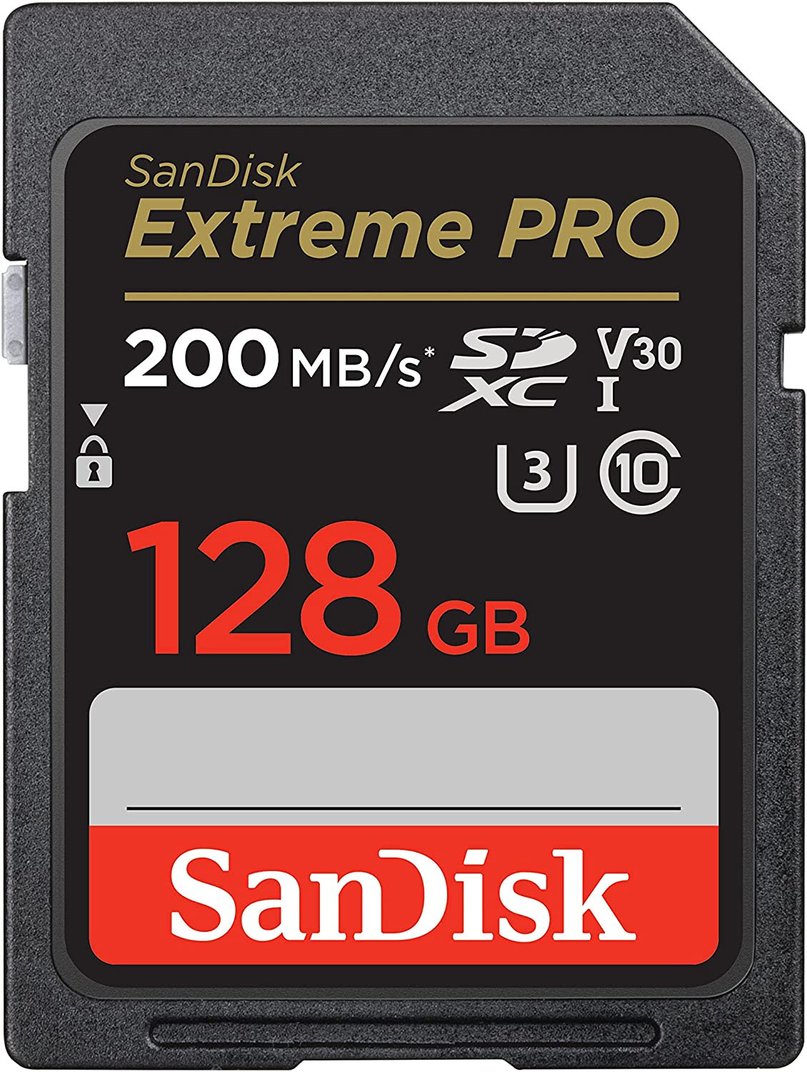 SANDISK 128GB Extreme PRO SDXC UHS-I Memory Card – C10, U3, V30, 4K UHD, SD Card