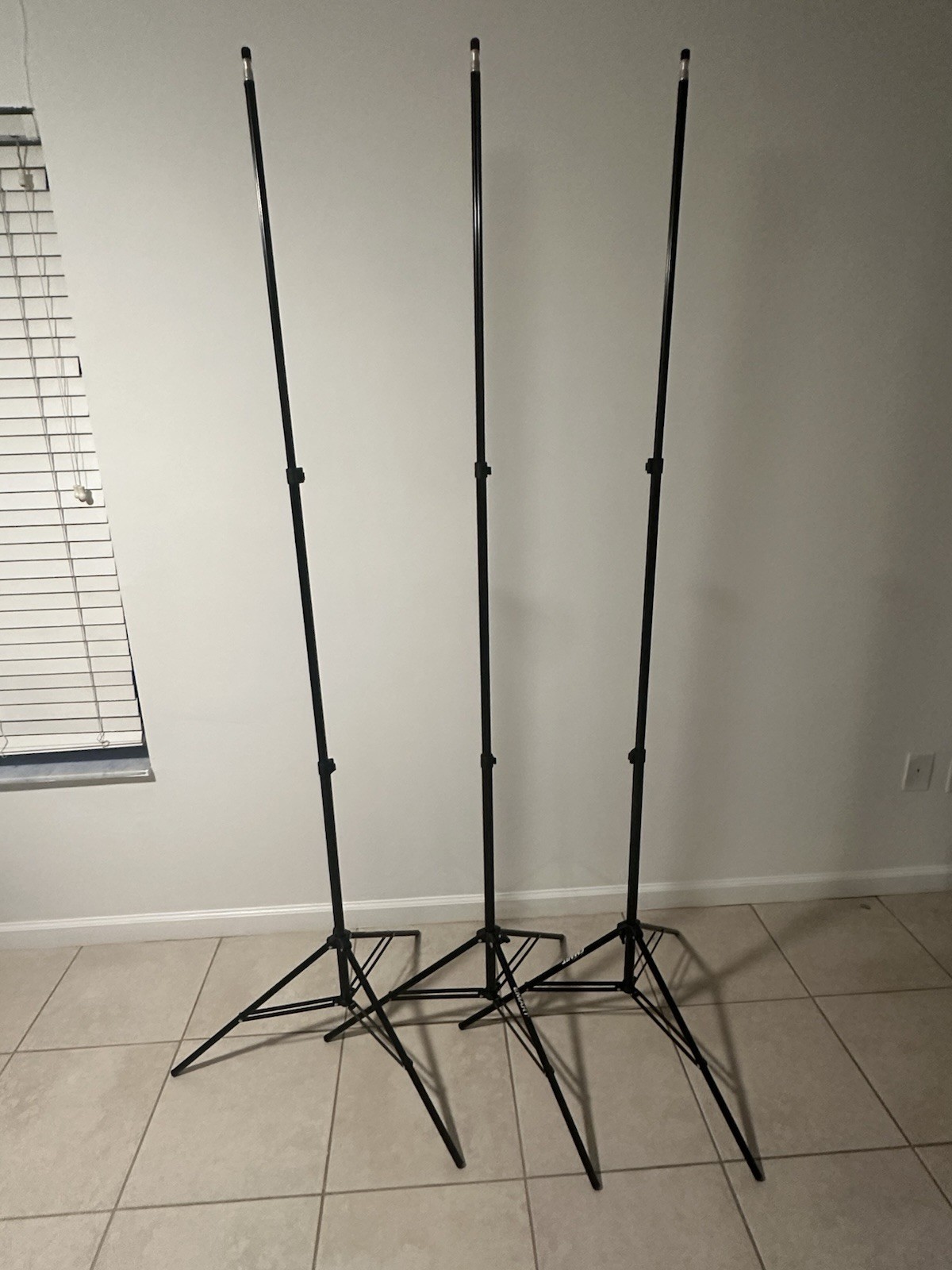 SET OF 3 EMART 7 Ft Light Stand for Photography Portable Excellent Condition