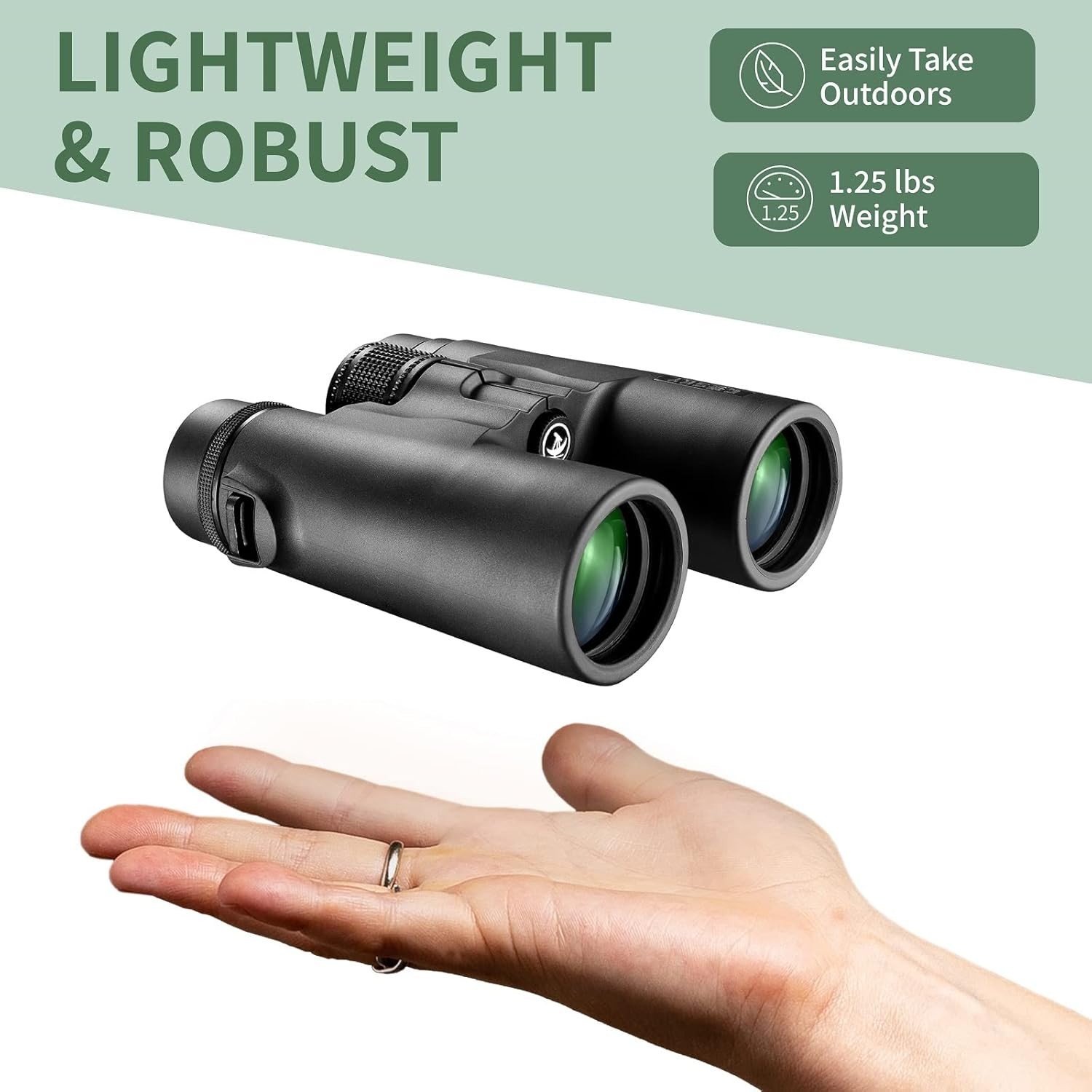 Gosky 10×42 Roof Prism Binoculars for Adults HD Professional Binoculars BAK4 FMC
