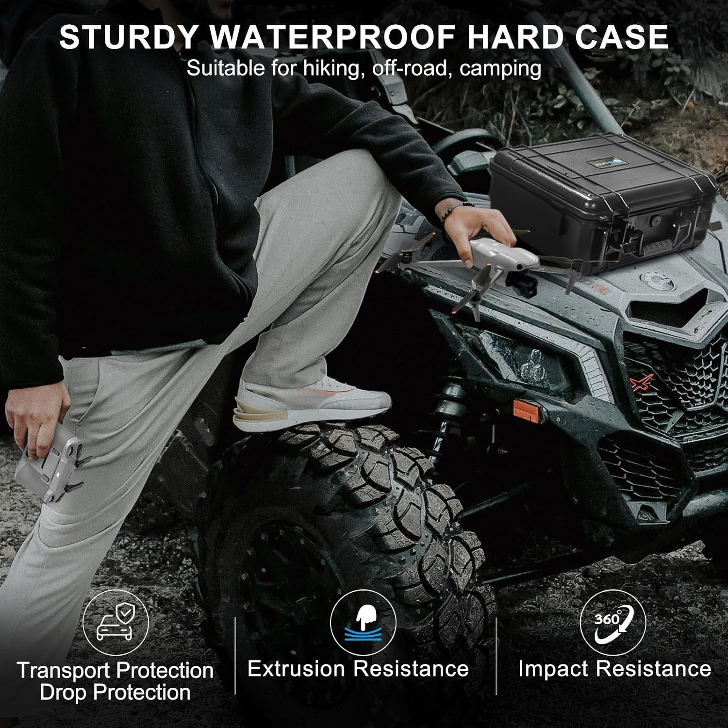 Waterproof DJI Air 3S Remote Controller Case