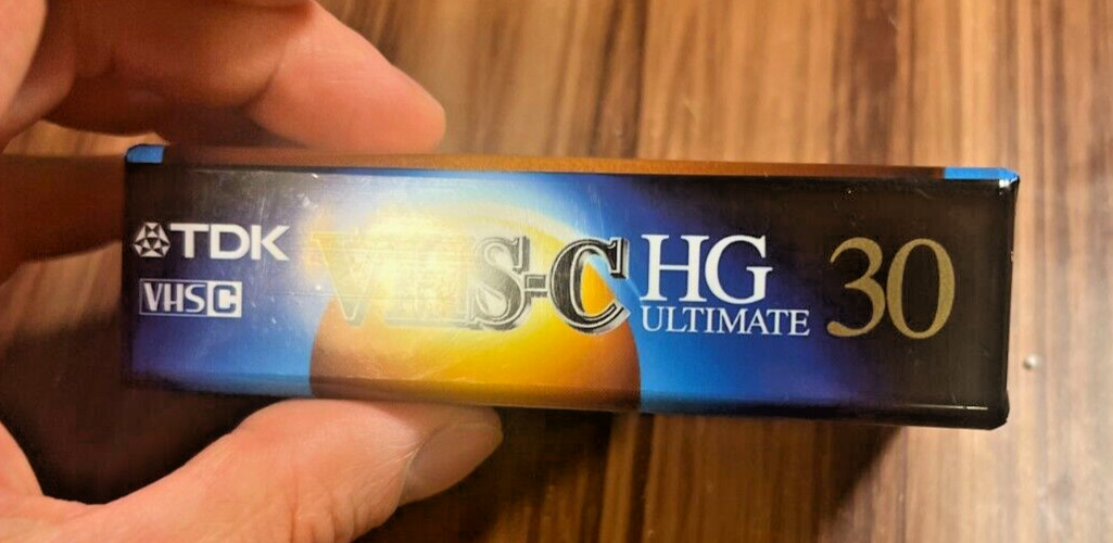 TDK VHS-C HG Ultimate Camcorder Video Camera Cassette TC-30HG Recordable NEW