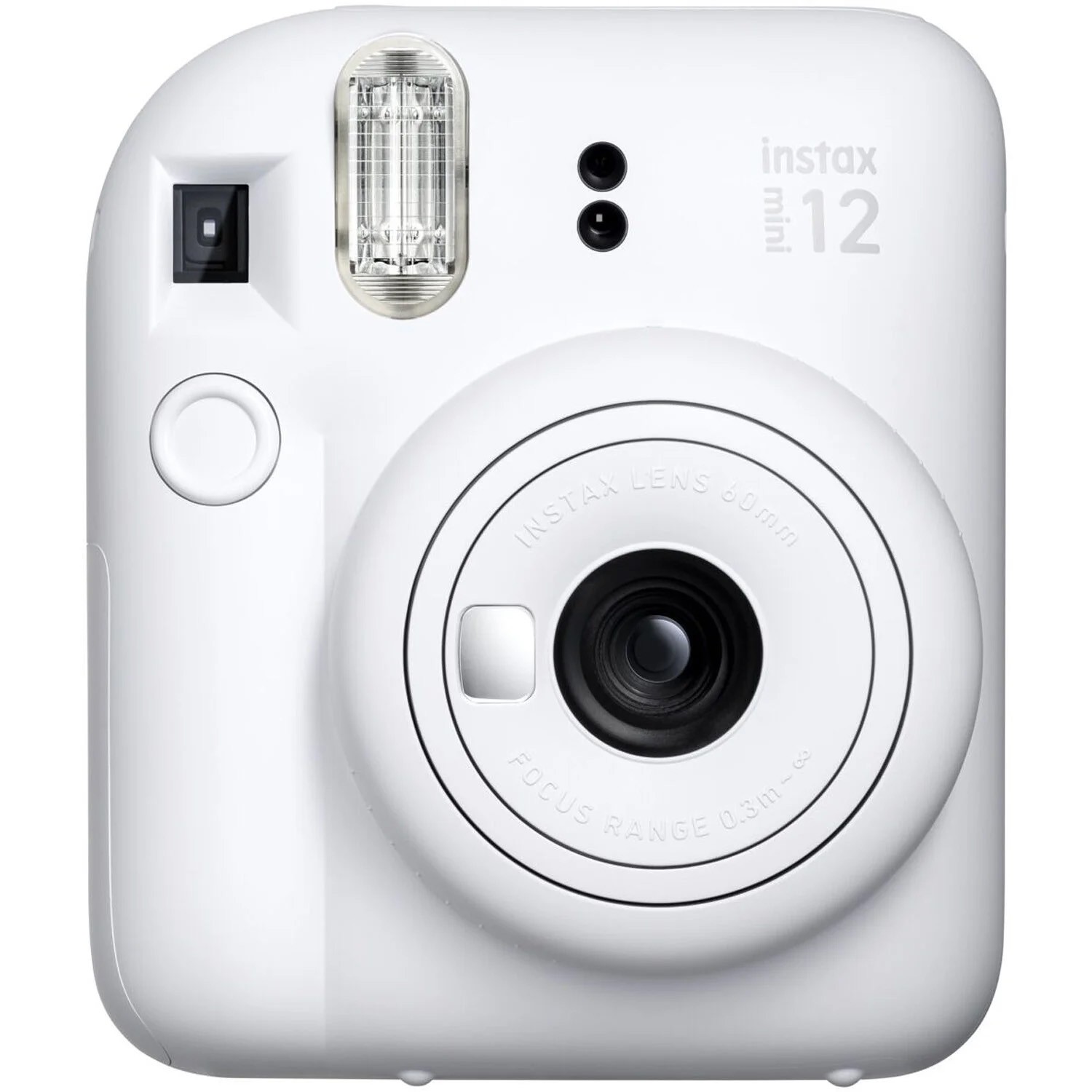 Fujifilm Instax Mini 12 Camera (Clay White) w/ 20 Mini Film & Cleaning Kit
