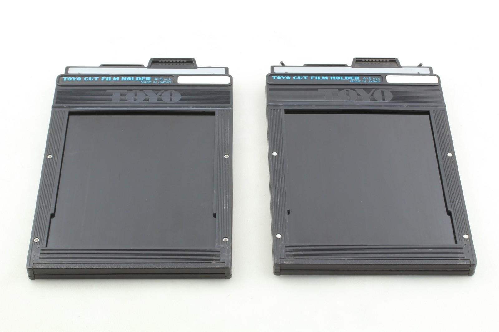 Lot of 2 [Near MINT] Blue Logo TOYO 4×5 Cut Sheet Film Holder Back From JAPAN
