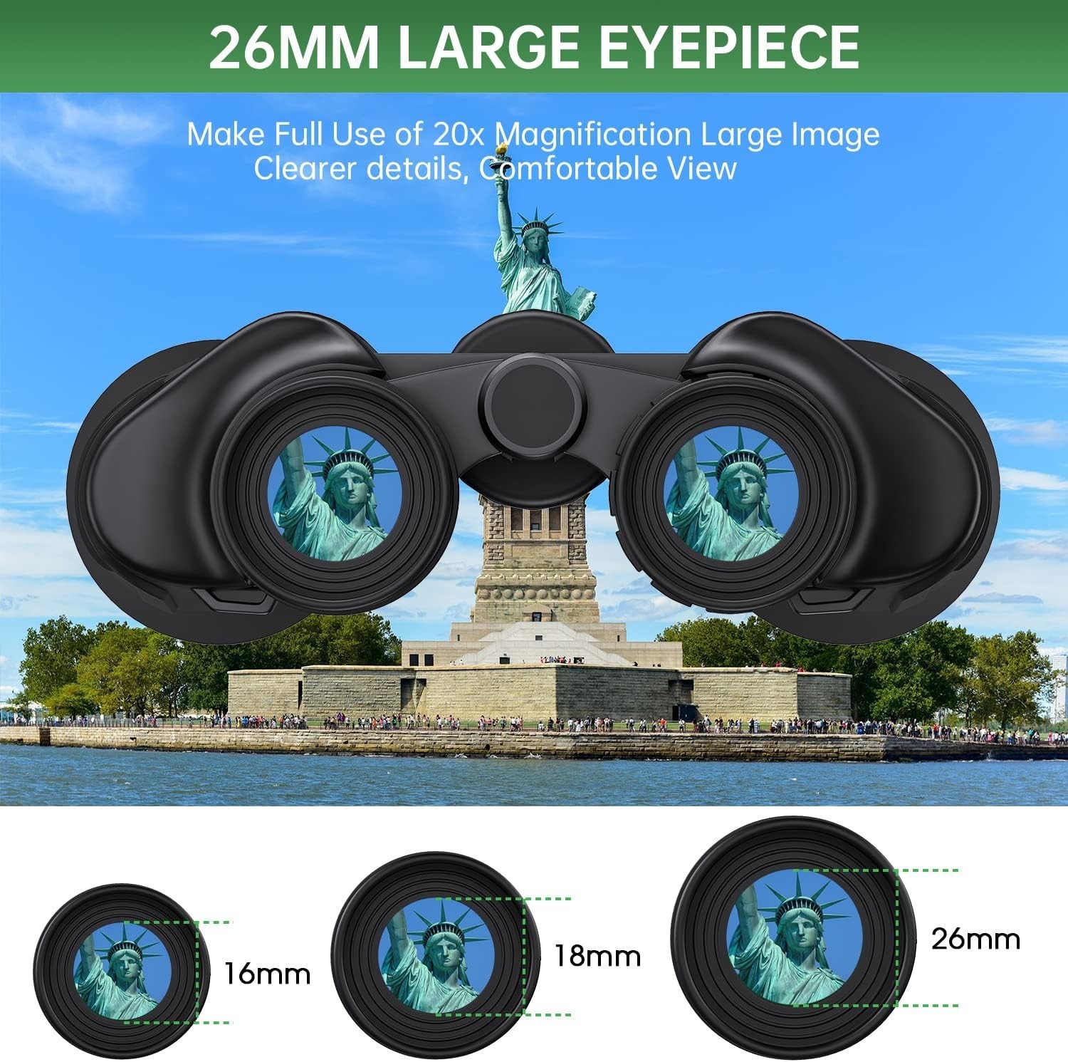Compact and Lightweight 20×50 Binoculars with Low Light Vision for Adventurers