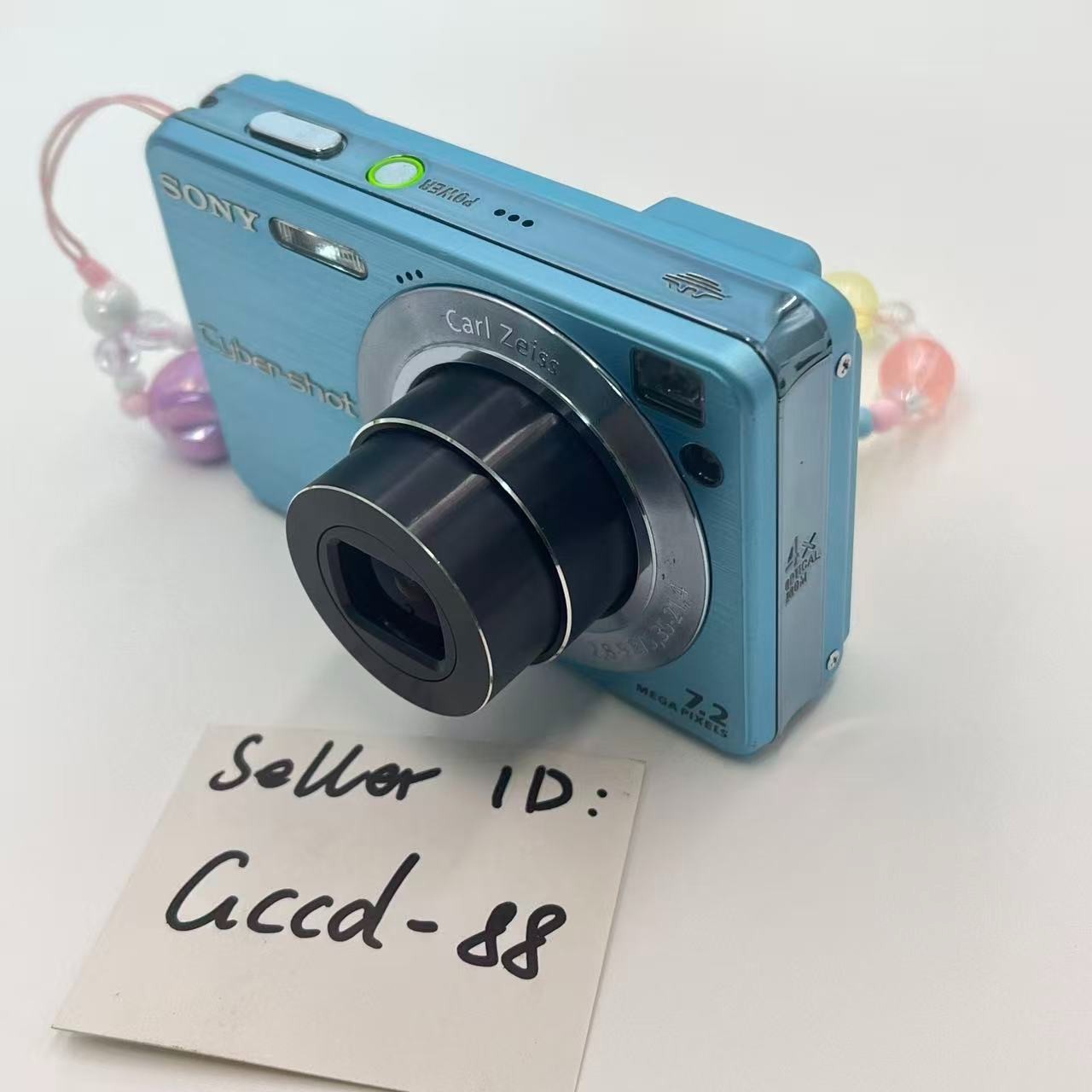 Blue Sony Cyber-shot DSC-W120 7.2MP 4x Optical Zoom Digital Camera English Set