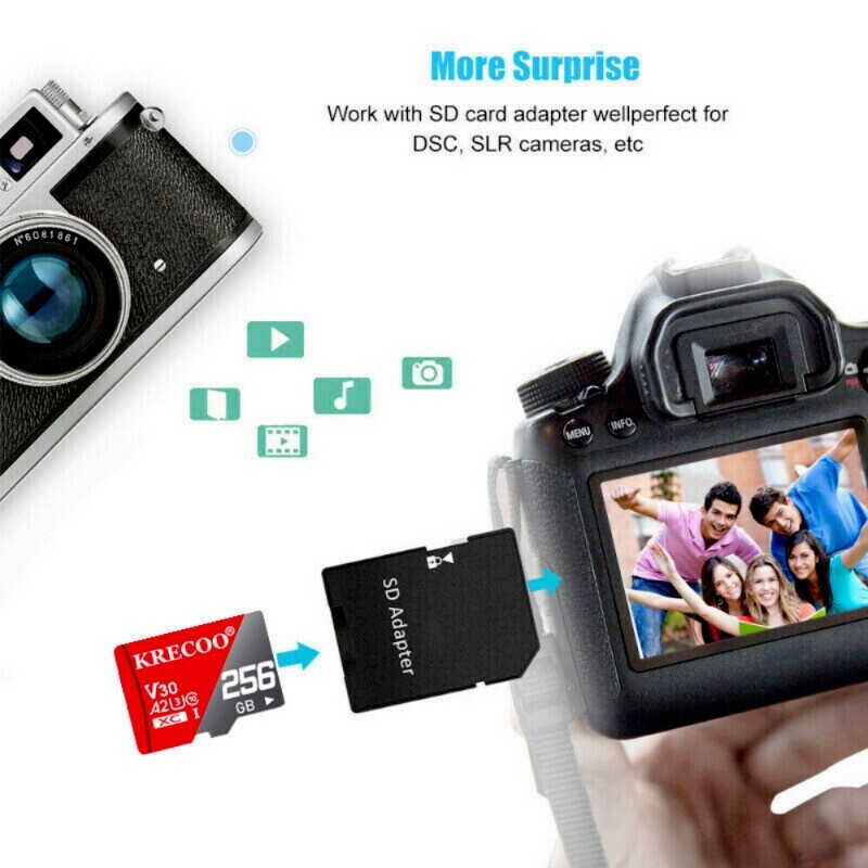 Memory Card 1TB Micro SD Card 4K Class10 Flash TF with Adapter for Phone USA LOT