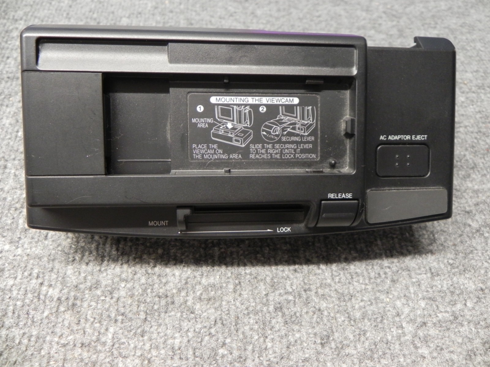 Sharp Viewcam Port Unit and AC Adapter/Battery Charger + More TESTED