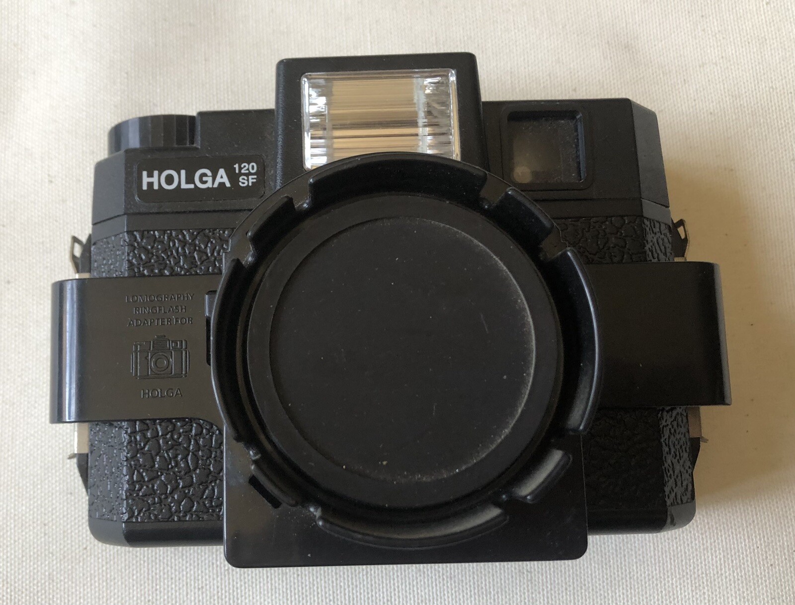 HOLGA 120 SF – = Medium format SLR Film Camera with lens & flash –