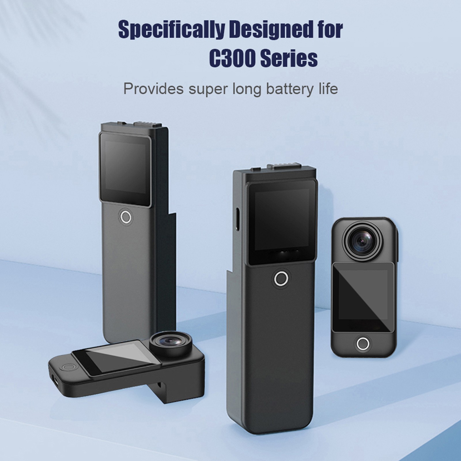 Camera Battery 3.7V 2800mAh With 1.33in Touch Screen 1/4in Threaded Hole Handle