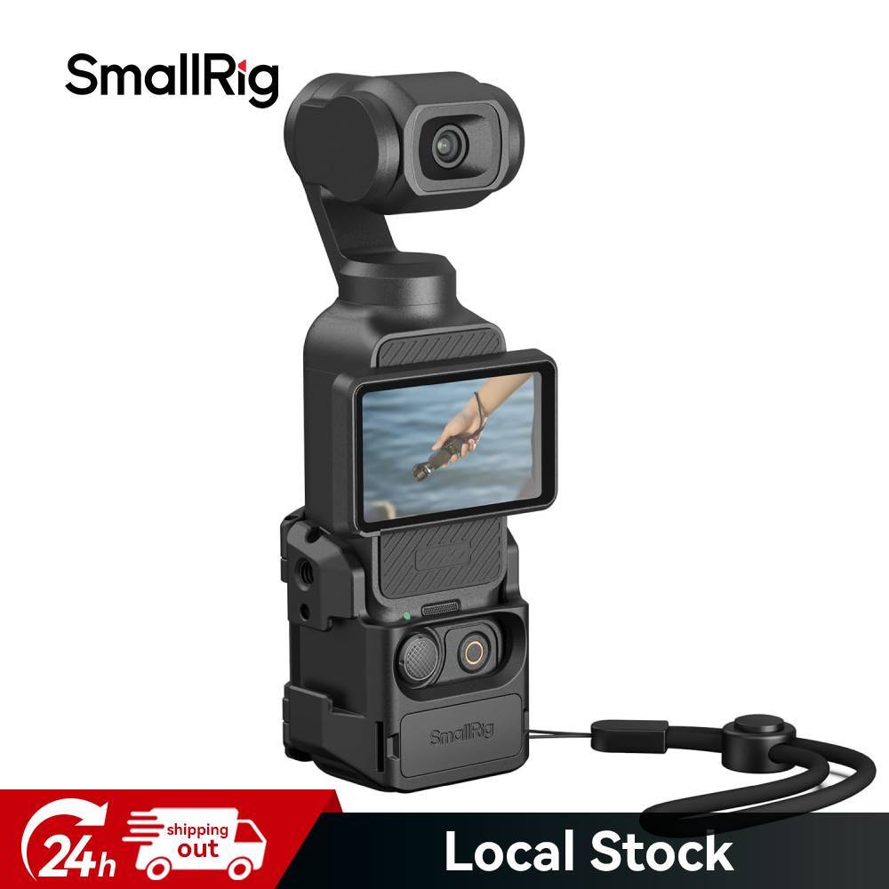 SmallRig Pocket 3 Cage for DJI Osmo Pocket 3 with Cold Shoe & 1/4″ Threads