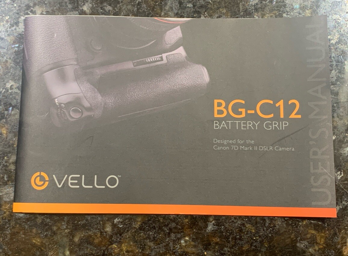 Vello BG-C12 Battery Grip for Canon 7D [NEW]