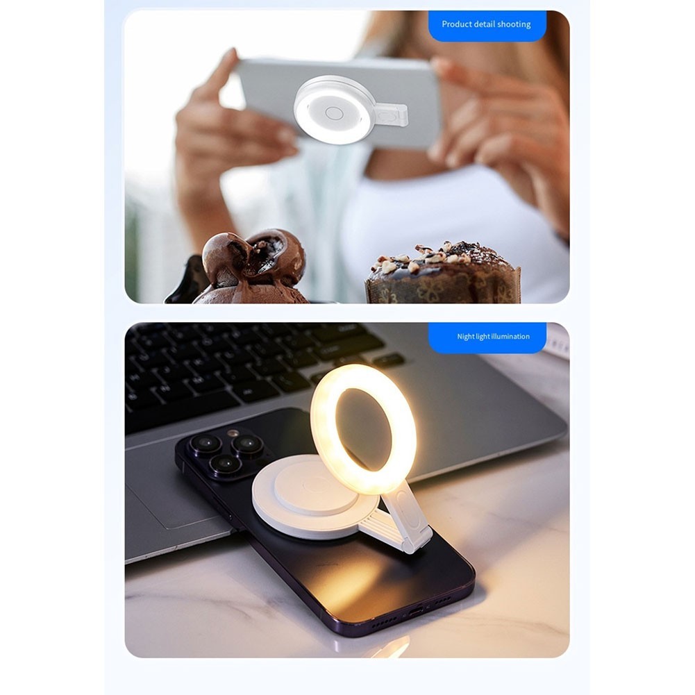 LED Ring Light Magnetic Selfie Light with Lightweight and Compact Design