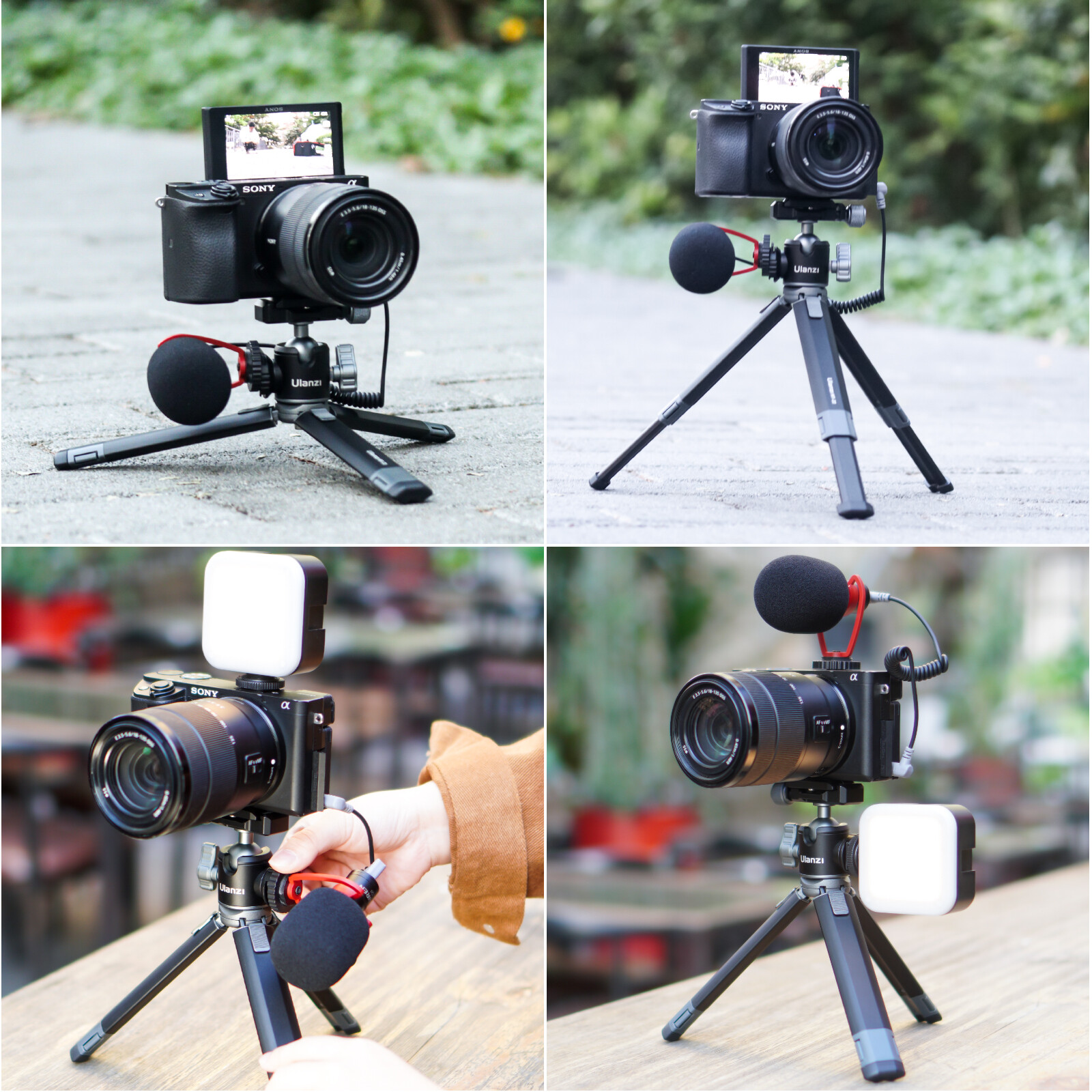 Ulanzi MT-24 Metal Table Tripod with Cold Shoe for DSLR Camera Phone