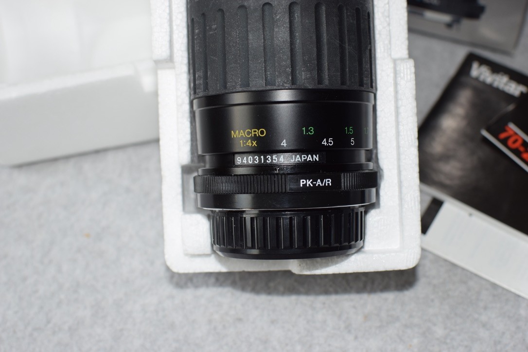 Vivitar 70-210mm F4.5-f5.6 Macro 1:4X Pentax KA Ricoh w/ Box Manual & Inserts