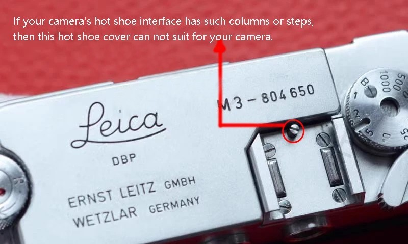 Camera Hot Cold Shoe Cover Cap Shutter Button For Fuji Canon Sony Leica Nikon