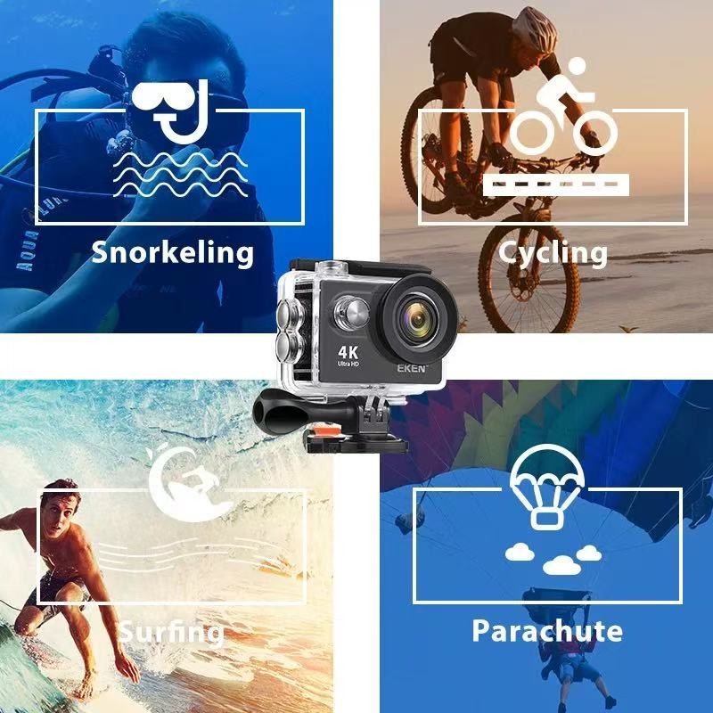 4K Action Camera Sport Video Waterproof Wifi 1080P HD Cam 170° Remote For Go Pro