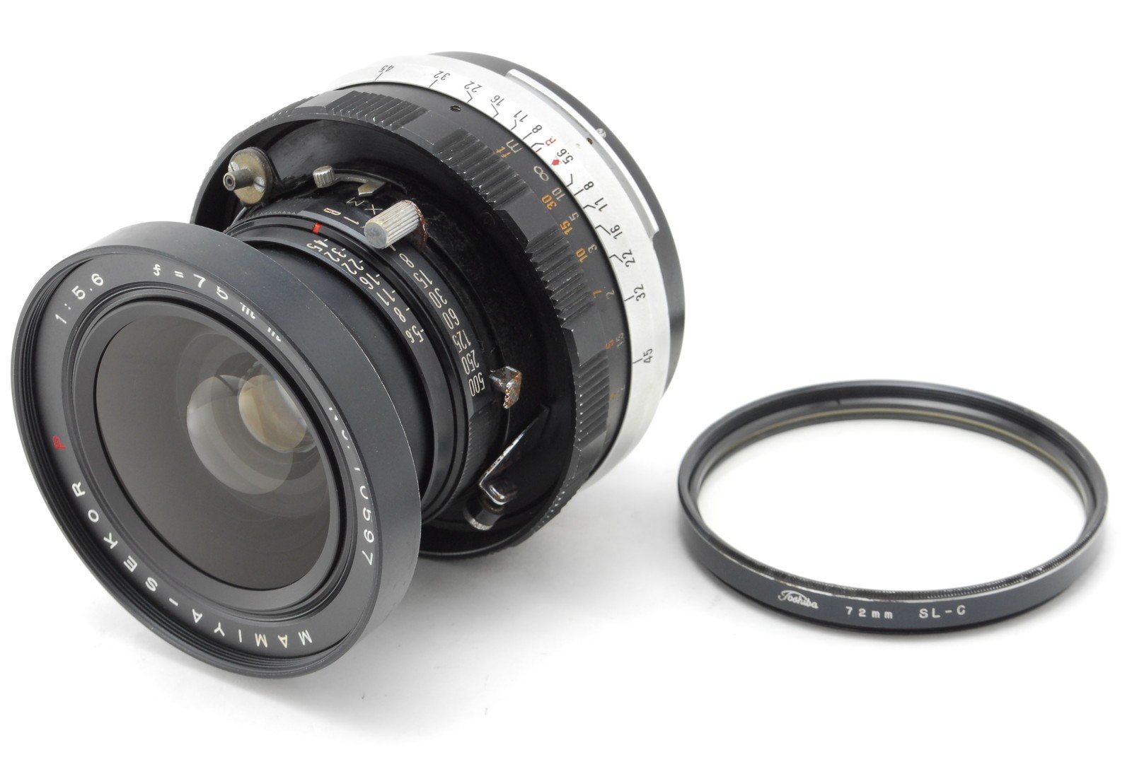 [Near MINT] MAMIYA SEKOR P 75MM F/5.6 LENS FOR UNIVERSAL PRESS SUPER 23 JAPAN