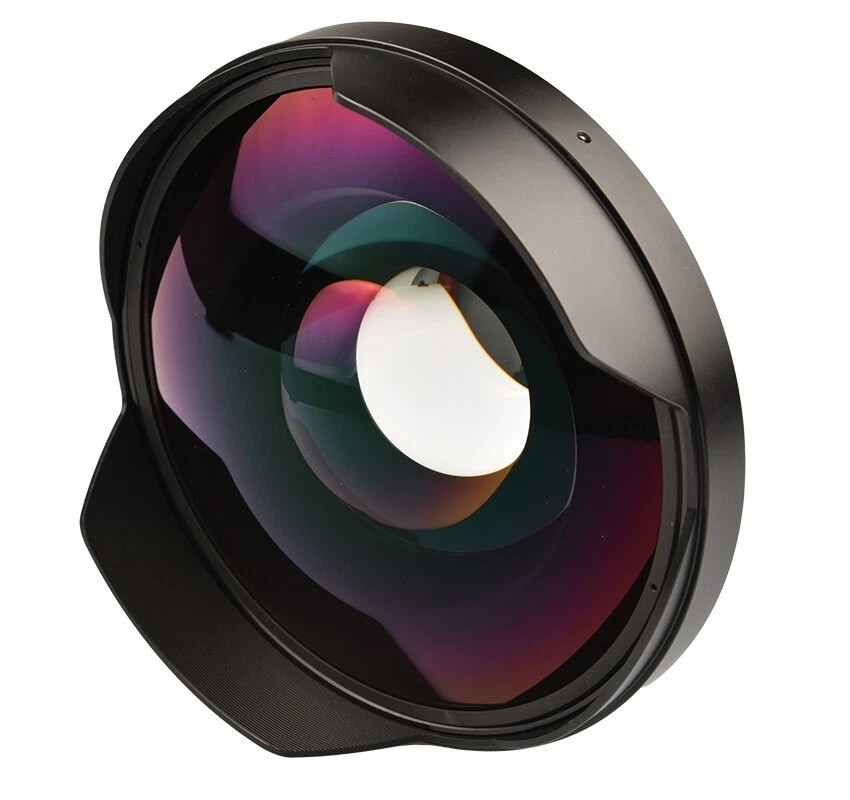 58mm Super Wide Hi Def 0.3x Ultra Wide Angle Fisheye Lens For Camcorder