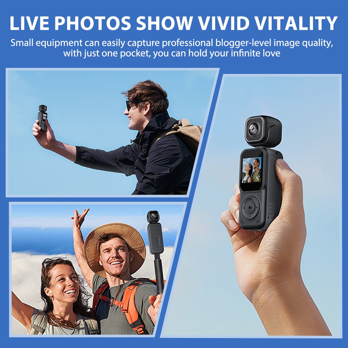 4K/2K HD WiFi Pocket Action Mini Body Camera Audio & Video Recording Sports Cam