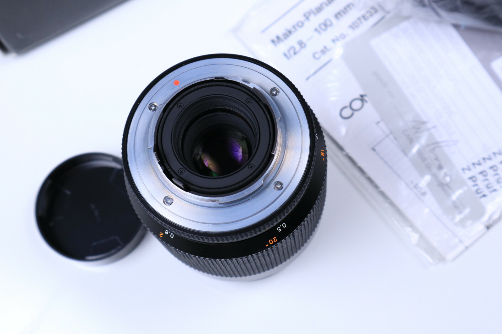 Contax Zeiss Planar 100 mm F/2.8 Lens LN in box with Manual and others