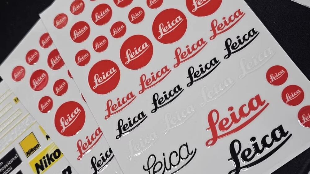 DIY Logo Decal badge For Leica Camera Camcorder Photography Hood