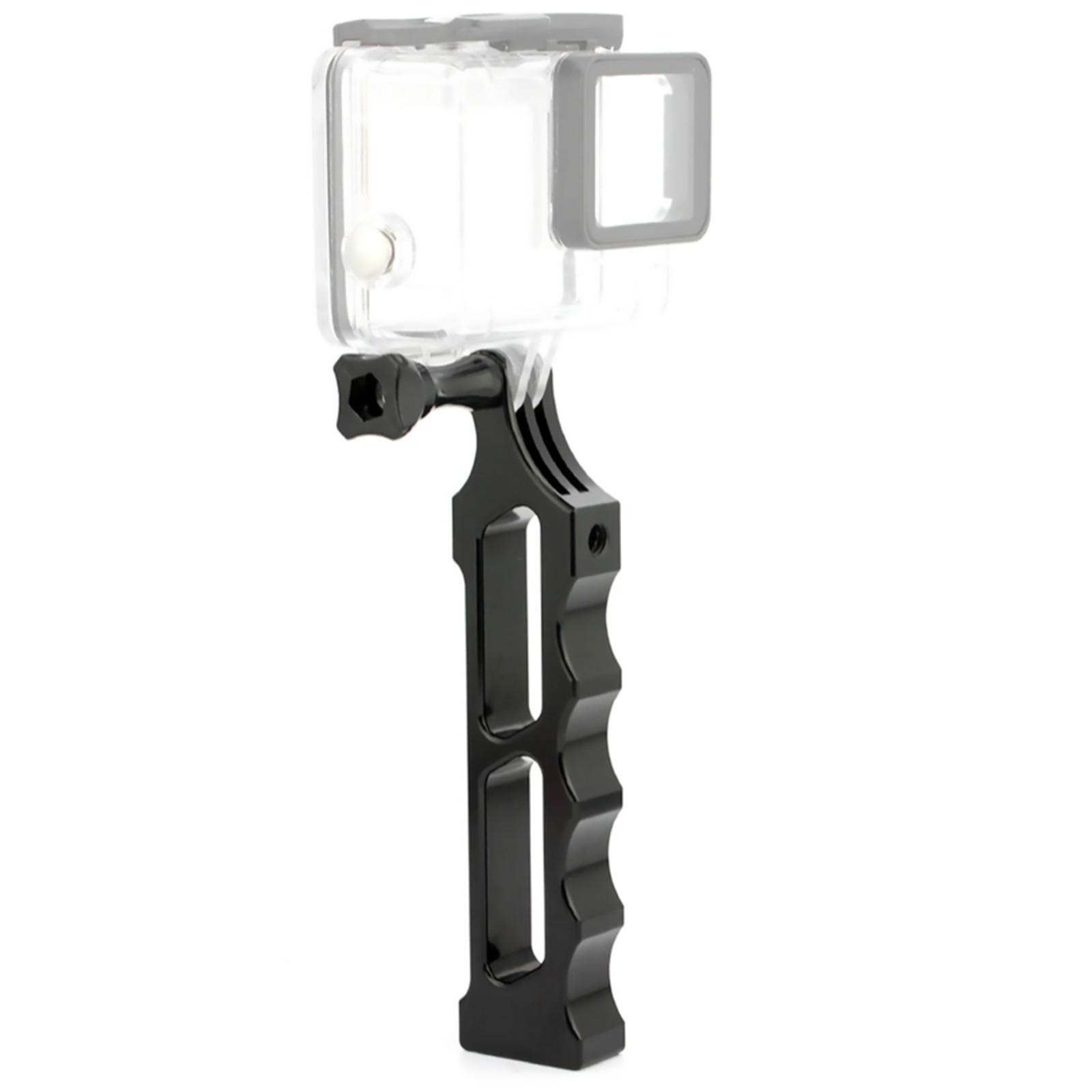 New 1 PC Black Aluminum Handle Selfies Stick Hand Grip Mount For GoPro Camera