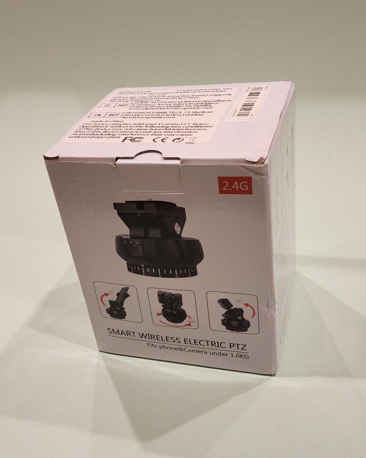 Smart Wireless Electric PTZ, Fits Phone & Camera