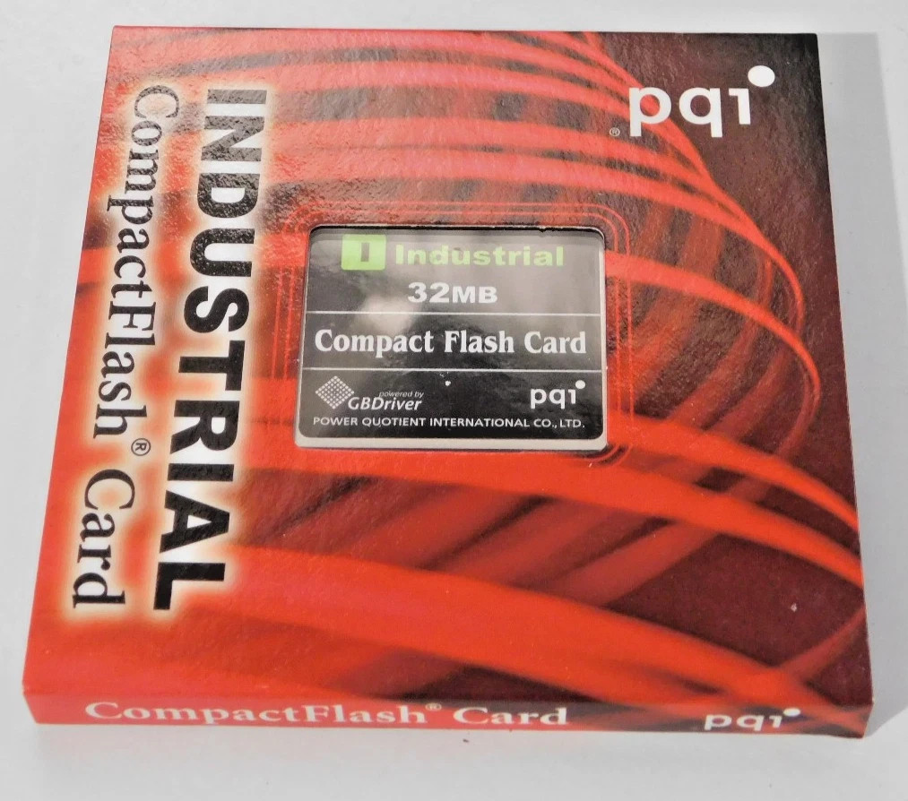 PQI Industrial 32MB CompactFlash CF Card GBDriver New Retail Package Taiwan