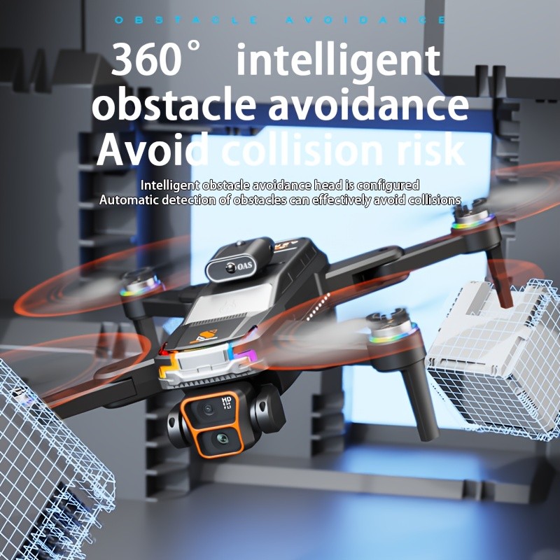 8K Foldable Drone Dual Camera Optical Flow Long Range One-Key Return Quadcopter