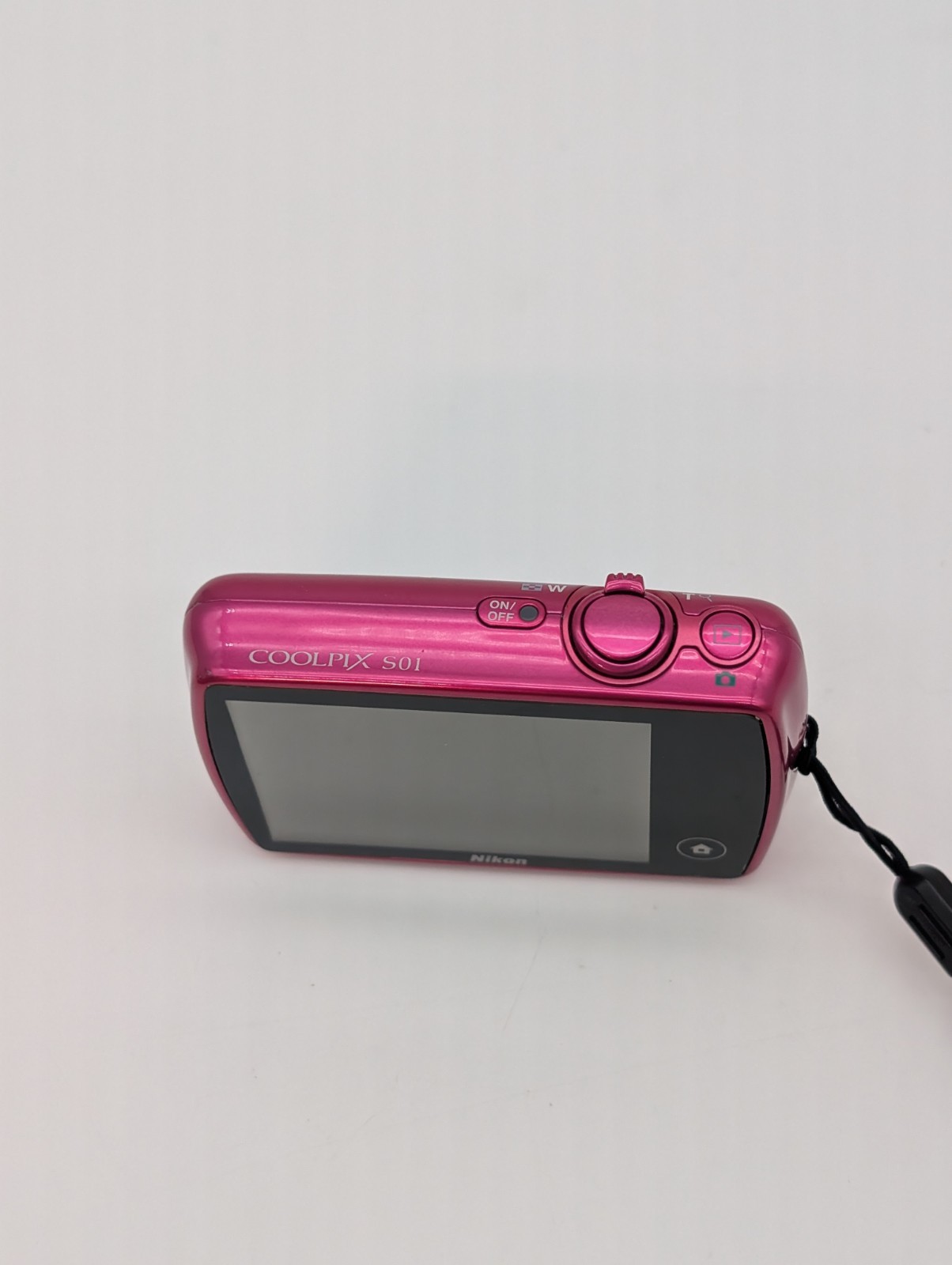 Nikon Coolpix S01 Pink Digital Camera – No Flash – For Parts Or Repair