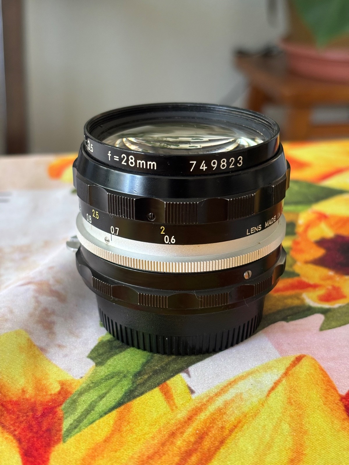Nikon Nikkor-H Auto 28mm f/3.5 Camera Lens Analog Photography Prime Lens