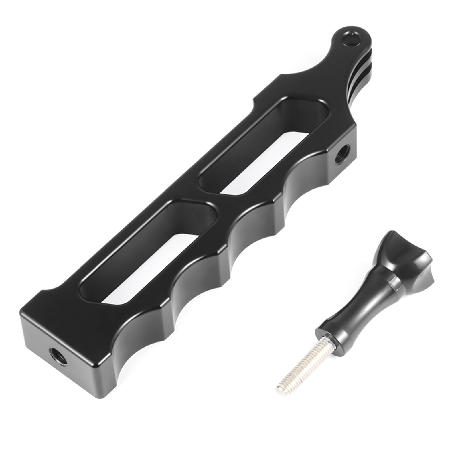 New 1 PC Black Aluminum Handle Selfies Stick Hand Grip Mount For GoPro Camera