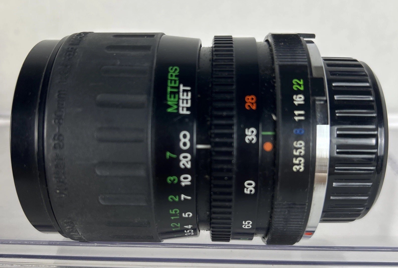 Vivitar 28-80mm f3.5-5.6 Macro 1:4x Zoom Lens Minolta Mount UNTESTED With Box