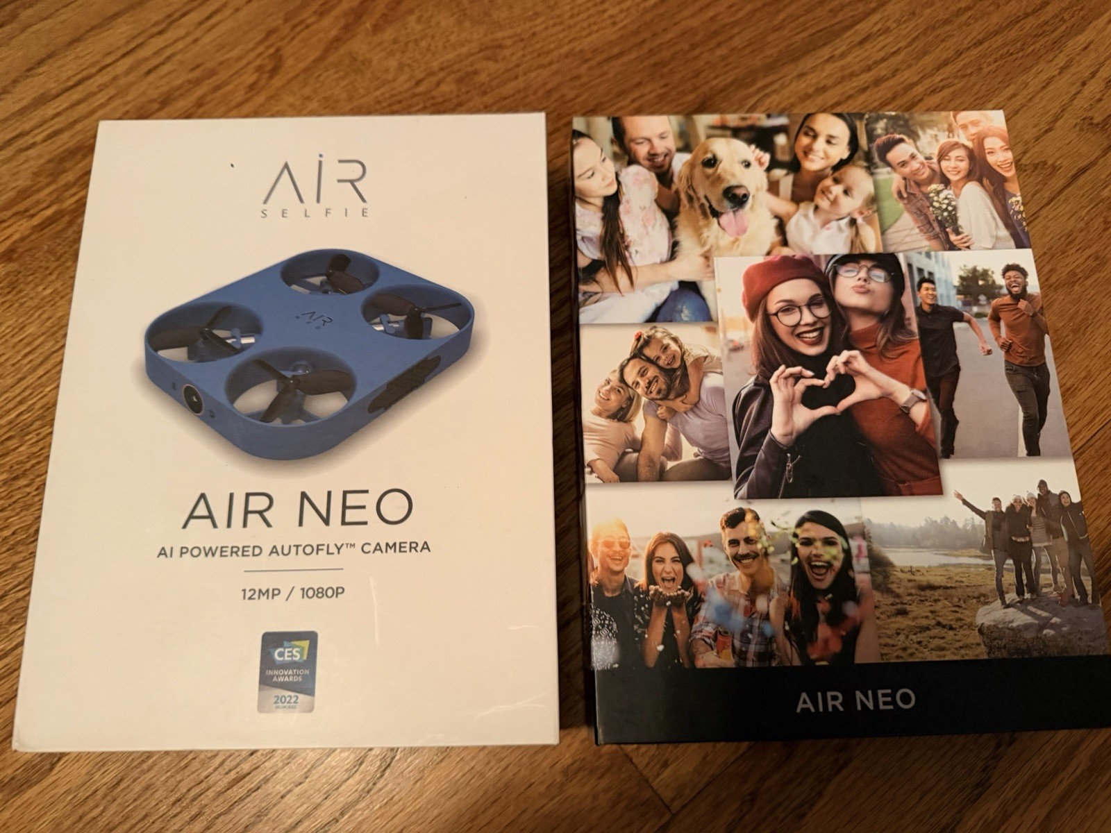 AirSelfie Air Neo Blue Pocket Drone 12mp with 5000mAh Powerbank