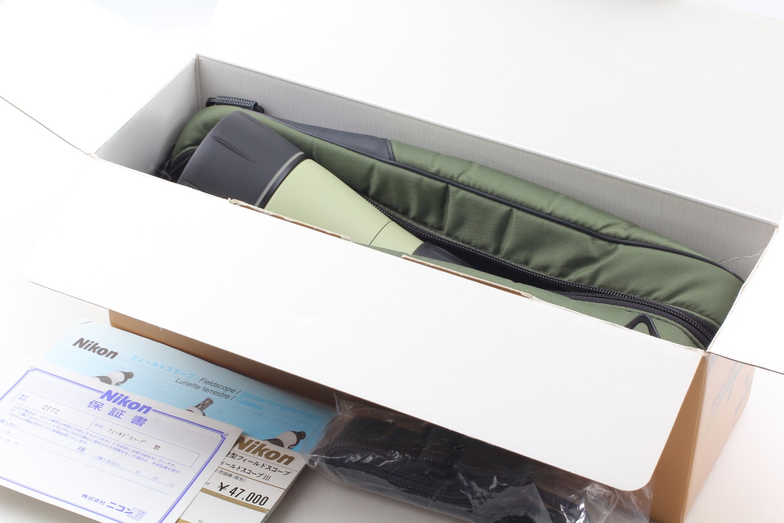 [Near MINT] Nikon Fieldscope III D-60P Spotting Scope w/20x Eyepiece Case Box JP