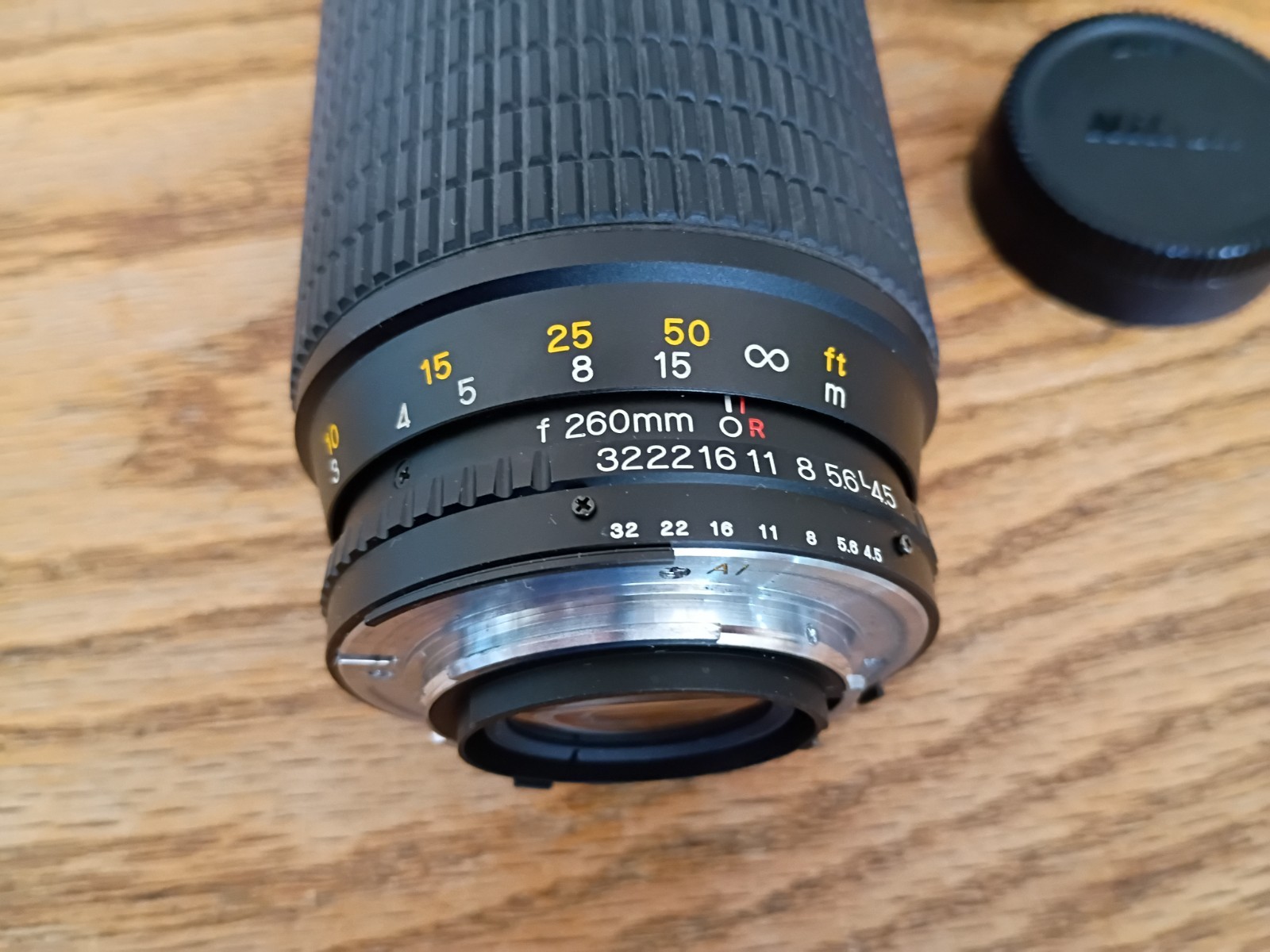 Osawa MC Macro 1:4.5 75-260mm Lens Caps, Case, Filter AI Mount Nikon