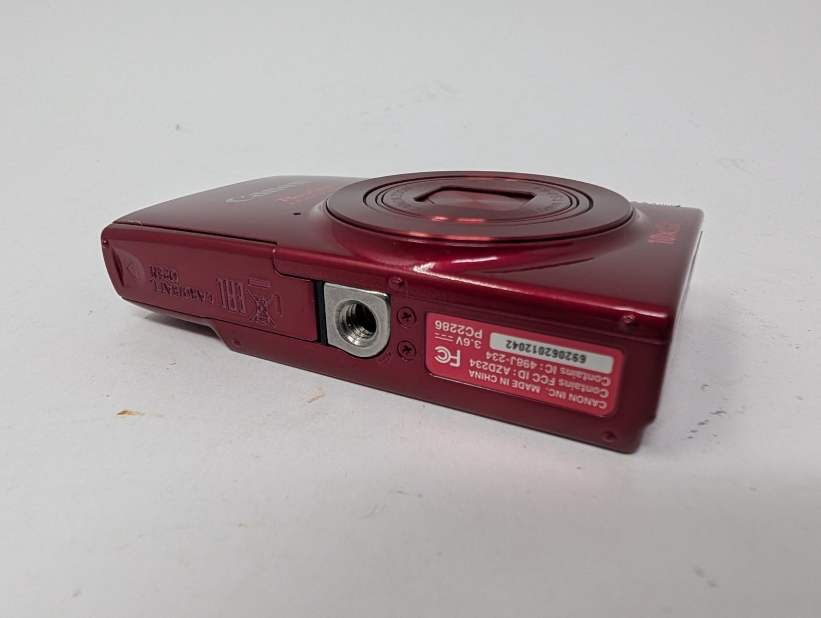 Canon PowerShot ELPH 190 IS Red Digital Camera Battery 128GB SD Card