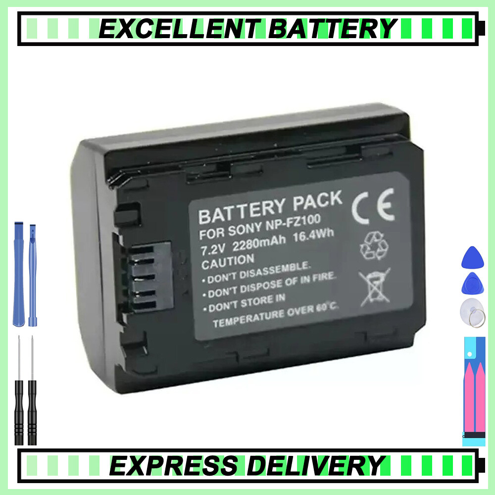 2280mAh NP-FZ100 Battery for Sony A9 II A7R IV A7R III A7 III ILCE-9 IL CE-7RM3