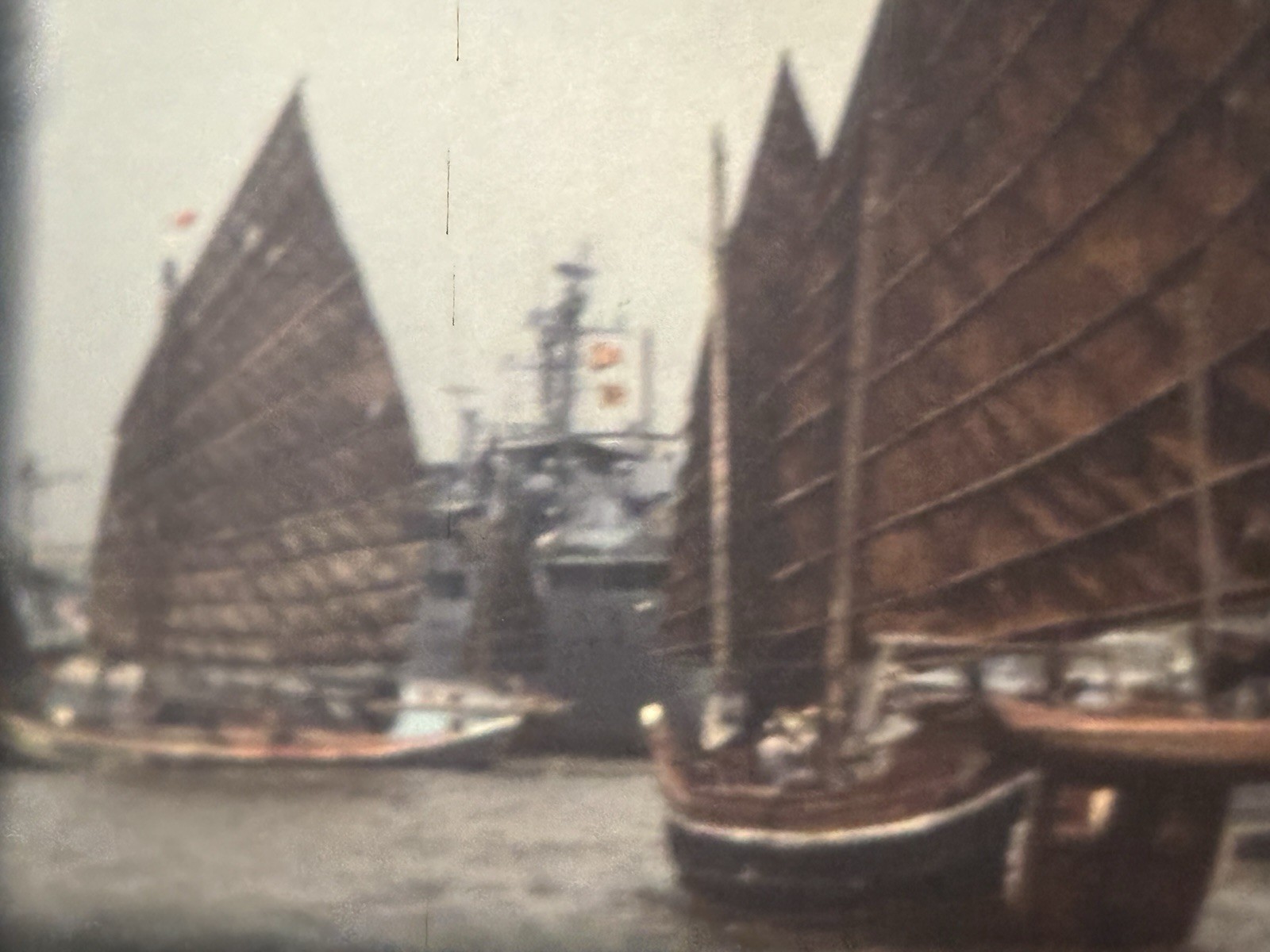 China Shanghai Harbor Ships Boats Super 8mm Film Home Movie Reel
