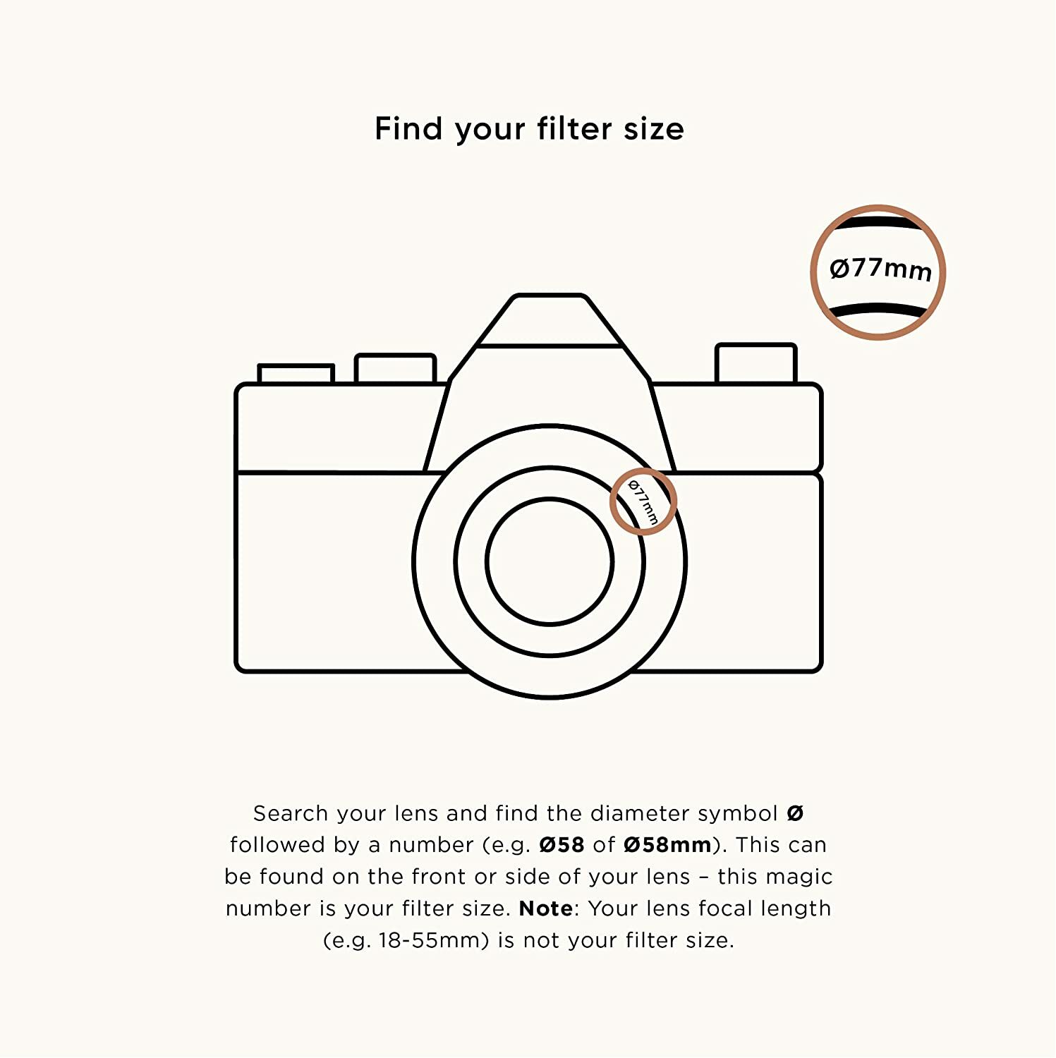 New Tiffen #16 Orange Filter (49mm) #49OR16