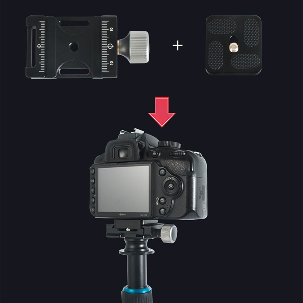 38mm Adjustable Quick Release Clamp Camera Tripod Mount For Arca Swiss Plate u