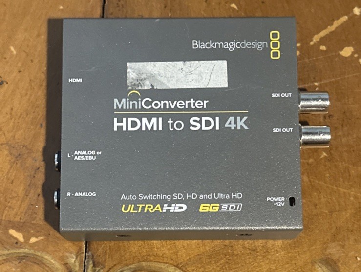 Blackmagic Design Mini Converter HDMI to SDI 4K (NO POWER SUPPLY)
