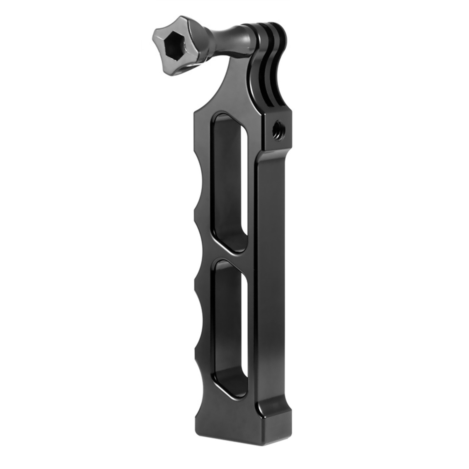 New 1 PC Black Aluminum Handle Selfies Stick Hand Grip Mount For GoPro Camera
