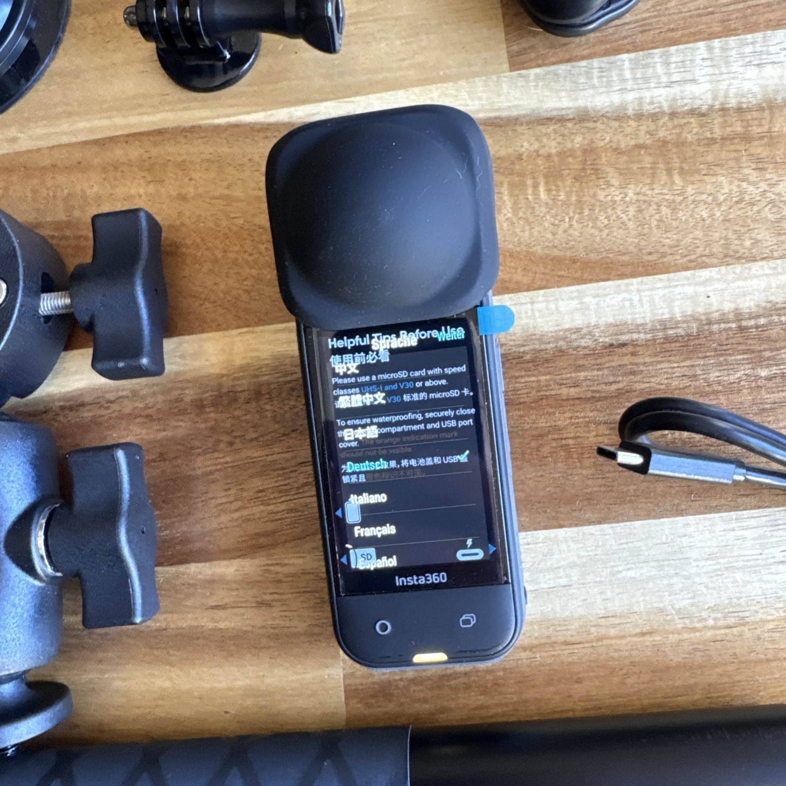 NEW Insta360 X5 360 8K Camera + Motorcycle Mount + Invisible Stick + Suction Cup
