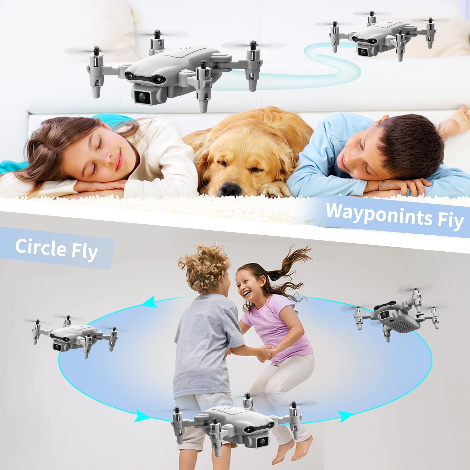 4DV9 Drone with 1080P HD Camera for Kids FPV Live Video RC Mini Quadcopter Helic