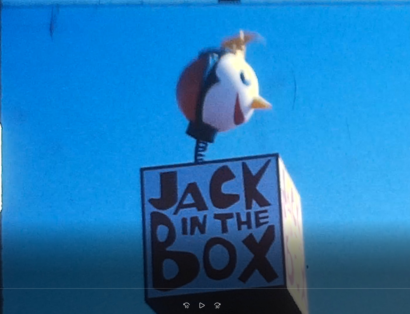 CHIEFS CHARGERS NFL SHORT, JACK IN BOX, GUATEMALA S8 HOME Movie Film Reel C72