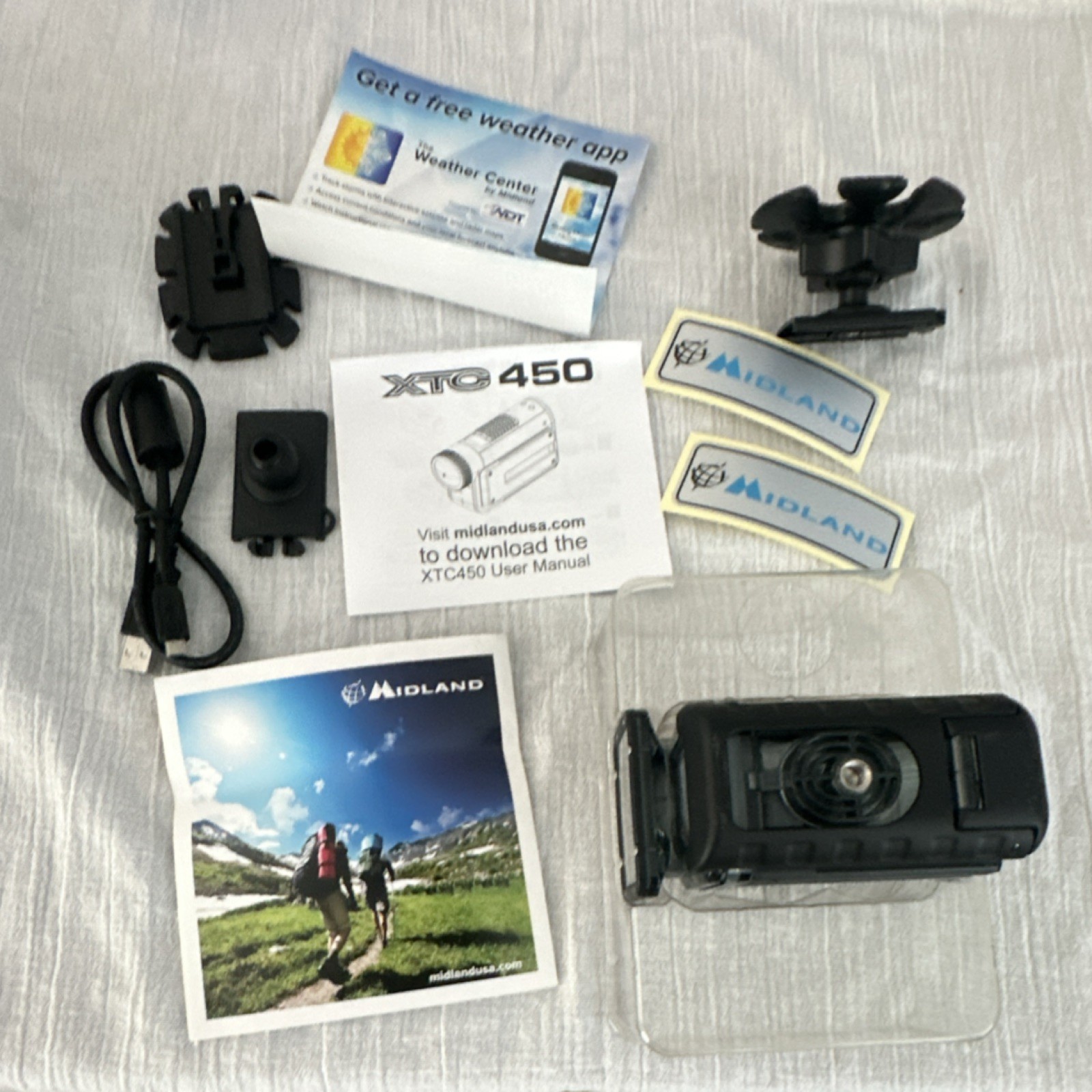 Midland XTC450 HD Camouflage Helmet Action Camera, Waterproof, Wi-Fi, MicroSD