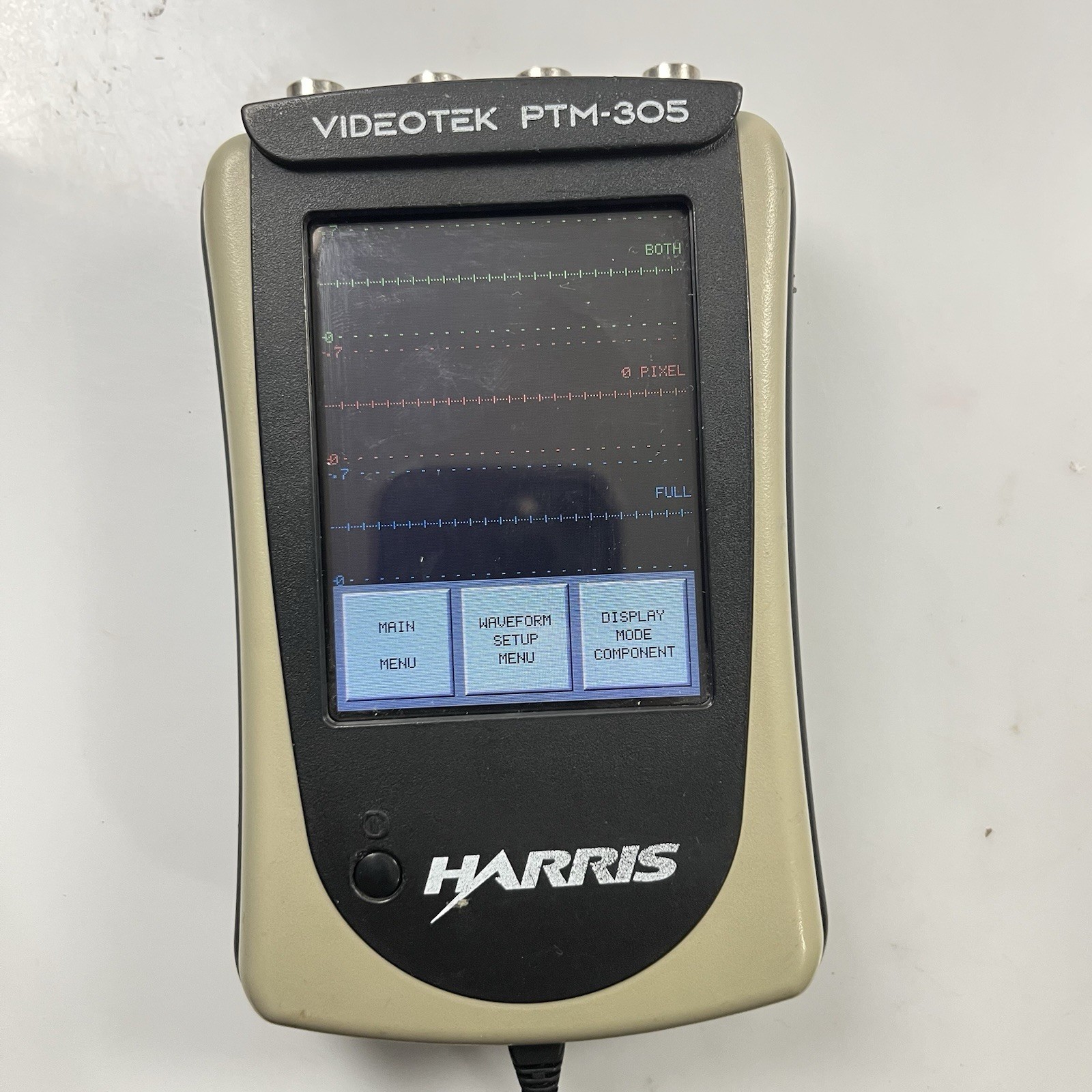 Harris Videotek PTM-305 Battery Powered TSG/Scope with Power Supply