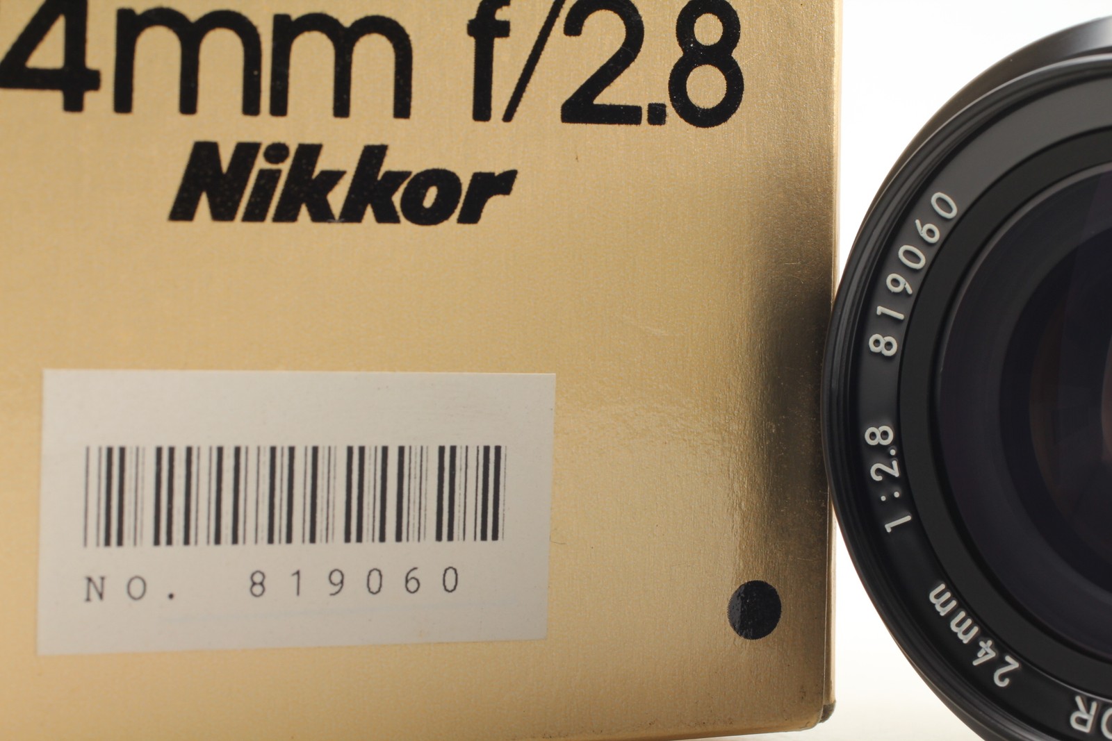 [Unused in Box] Nikon Nikkor Ai-S AiS 24mm F2.8 Wide Angle Lens For SLR JAPAN